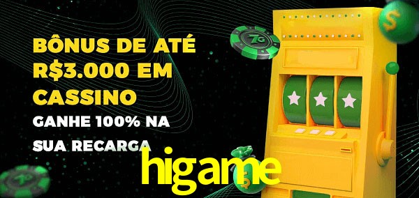 higame melhor bônus de depósito