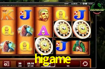 Interface do App higame
